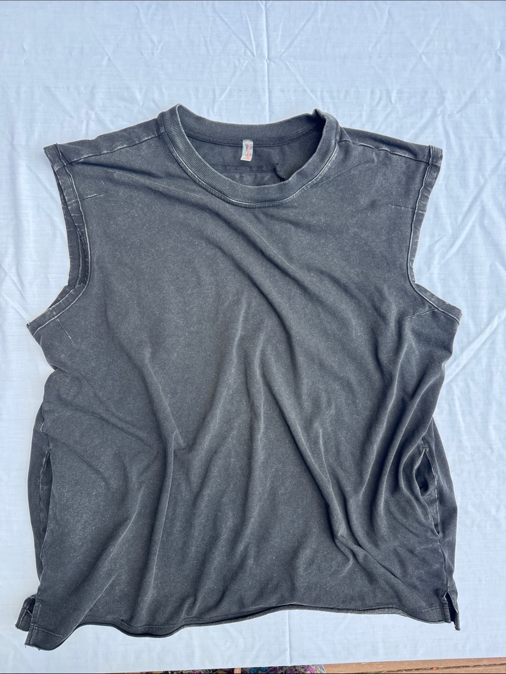 FP Movement by Free People Washed Black Sleeveless Muscle Tee
